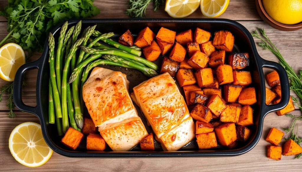 One-Pan Baked Salmon