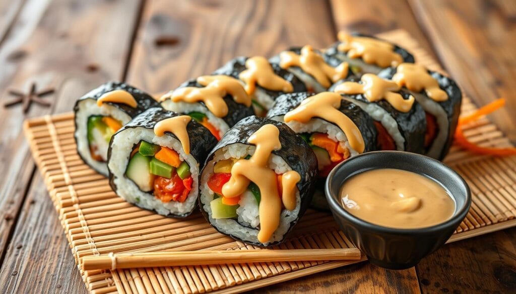 Rainbow Veggie Sushi Rolls