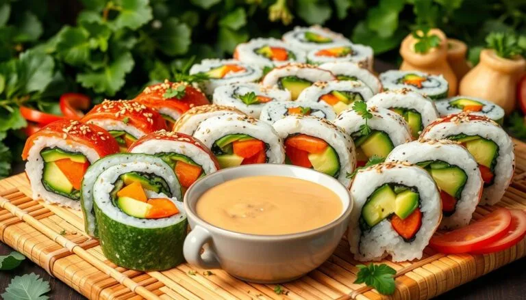 Rainbow Veggie Sushi Rolls